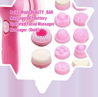 Battery operated face massager