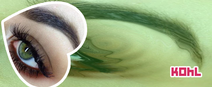 Kohl eye makeup