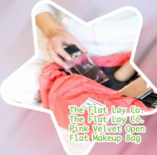 Lay flat makeup bag