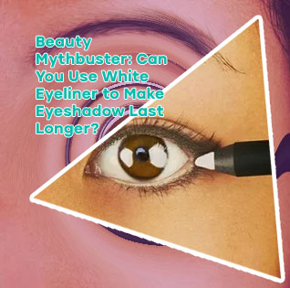 White eyeliner under eye